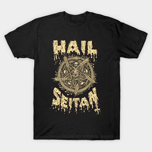 Hail Seitan T-Shirt by Melted Zipper